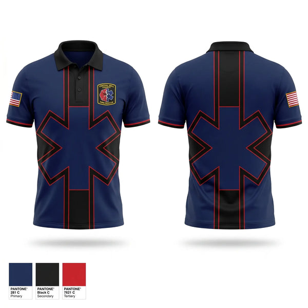 Short Sleeve Performance Polo, CBCFR, Fire Department, Teamtime, Team time, sublimation, custom sports apparel, team uniforms, spirit wear, spiritwear, sports uniforms, custom shirts, team store, custom team store, fundraiser sports, apparel fundraiser