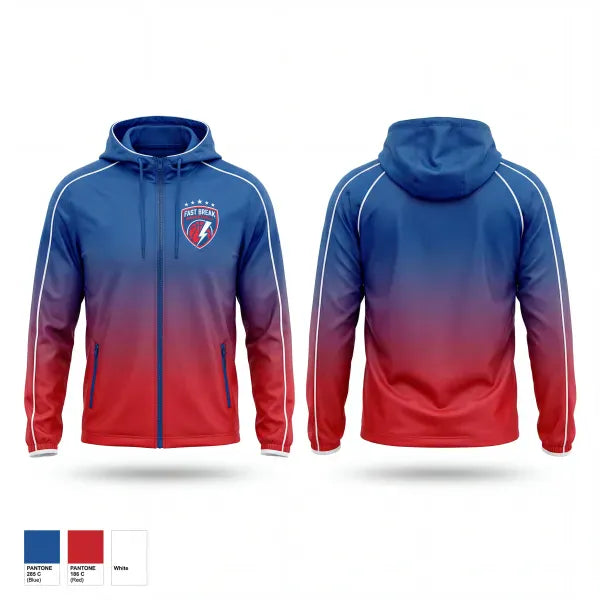 Windbreaker, Fast Break Basketball, Men's Basketball, Teamtime, Team time, sublimation, custom sports apparel, team uniforms, spirit wear, spiritwear, sports uniforms, custom shirts, team store, custom team store, fundraiser sports, apparel fundraiser