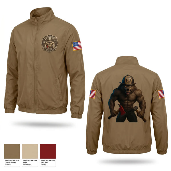 Windbreaker, 63rd OD CO Fire Rescue, Army, Teamtime, Team time, sublimation, custom sports apparel, team uniforms, spirit wear, spiritwear, sports uniforms, custom shirts, team store, custom team store, fundraiser sports, apparel fundraiser