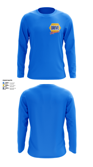 Long Sleeve Performance Shirt, Dawson DRIVE, Baseball, Teamtime, Team time, sublimation, custom sports apparel, team uniforms, spirit wear, spiritwear, sports uniforms, custom shirts, team store, custom team store, fundraiser sports, apparel fundraiser