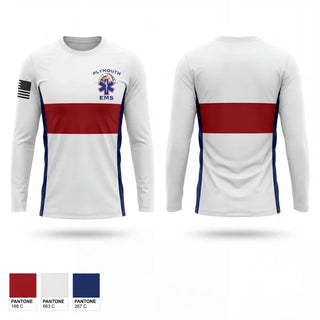 Long Sleeve Performance Shirt, Plymouth Volunteer Ambulance Corps, EMS/EMT, Teamtime, Team time, sublimation, custom sports apparel, team uniforms, spirit wear, spiritwear, sports uniforms, custom shirts, team store, custom team store, fundraiser sports, apparel fundraiser