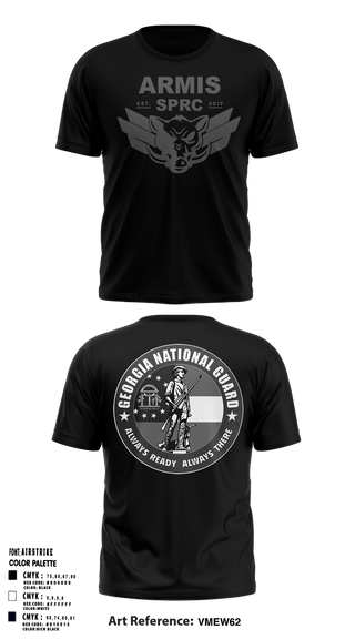 Short Sleeve Performance Shirt, Armis GANG, National Guard, Teamtime, Team time, sublimation, custom sports apparel, team uniforms, spirit wear, spiritwear, sports uniforms, custom shirts, team store, custom team store, fundraiser sports, apparel fundraiser