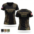 252 Engineer Company 41381153 Women's Short Sleeve V-neck Shirt - 1