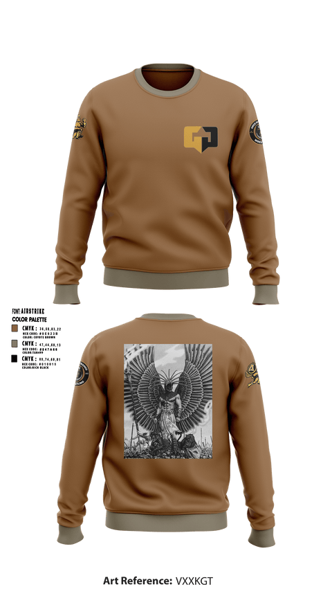 Crew Neck Sweatshirt, GGT Wrestling, Wrestling, Teamtime, Team time, sublimation, custom sports apparel, team uniforms, spirit wear, spiritwear, sports uniforms, custom shirts, team store, custom team store, fundraiser sports, apparel fundraiser