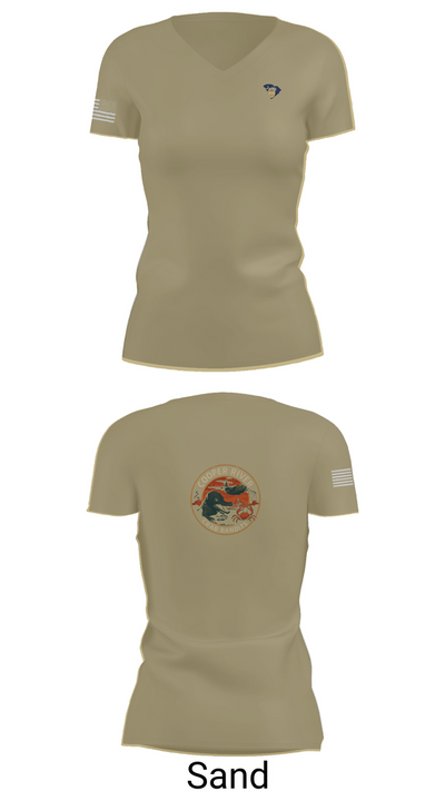 Cooper River Crab Bandits 83296088 Women's Short Sleeve V-neck Shirt - 84