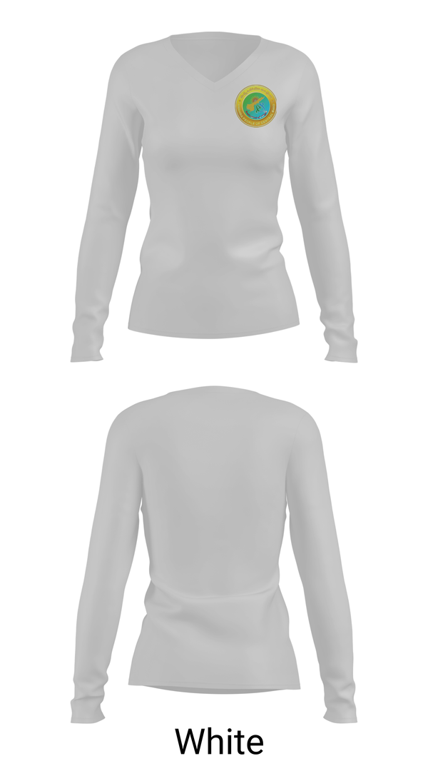 Womens Long Sleeve Vneck Shirt, Apco, , Teamtime, Team time, sublimation, custom sports apparel, team uniforms, spirit wear, spiritwear, sports uniforms, custom shirts, team store, custom team store, fundraiser sports, apparel fundraiser