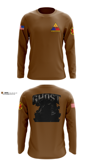 Long Sleeve Performance Shirt, 2ND PLT Ghosts, Army, Teamtime, Team time, sublimation, custom sports apparel, team uniforms, spirit wear, spiritwear, sports uniforms, custom shirts, team store, custom team store, fundraiser sports, apparel fundraiser