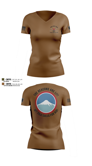 Womens Short Sleeve Vneck Shirt, 4MDTF, Army, Teamtime, Team time, sublimation, custom sports apparel, team uniforms, spirit wear, spiritwear, sports uniforms, custom shirts, team store, custom team store, fundraiser sports, apparel fundraiser