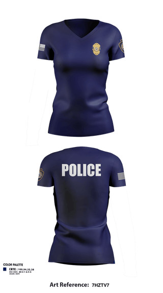 Womens Short Sleeve Vneck Shirt, Otoe-Missouria Police Department, Police, Teamtime, Team time, sublimation, custom sports apparel, team uniforms, spirit wear, spiritwear, sports uniforms, custom shirts, team store, custom team store, fundraiser sports, apparel fundraiser