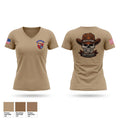 Cheyenne US Army Recruiting Company Women's Short Sleeve V-neck Shirt - 1