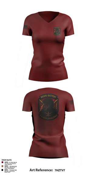 Womens Short Sleeve Vneck Shirt, Bravo 3-6 ADA, Army, Teamtime, Team time, sublimation, custom sports apparel, team uniforms, spirit wear, spiritwear, sports uniforms, custom shirts, team store, custom team store, fundraiser sports, apparel fundraiser