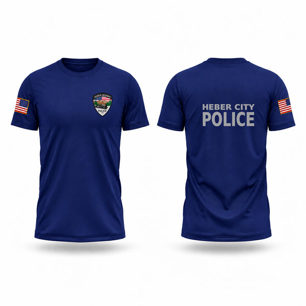 Old School Cotton Feel Shirt, Heber City Police Department, Police, Teamtime, Team time, sublimation, custom sports apparel, team uniforms, spirit wear, spiritwear, sports uniforms, custom shirts, team store, custom team store, fundraiser sports, apparel fundraiser