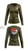 7th Squadron, Sixth Cavalry Regiment 24299123 Women's Long Sleeve V-neck Shirt - 22