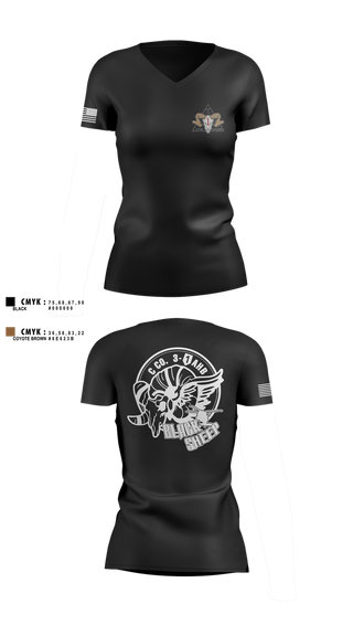 Womens Short Sleeve Vneck Shirt, C-Co, 3-1 AHB, 1ID, , Teamtime, Team time, sublimation, custom sports apparel, team uniforms, spirit wear, spiritwear, sports uniforms, custom shirts, team store, custom team store, fundraiser sports, apparel fundraiser