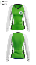Schalmont Athletic Asociation 88051339 Women's Long Sleeve V-neck Shirt - 1