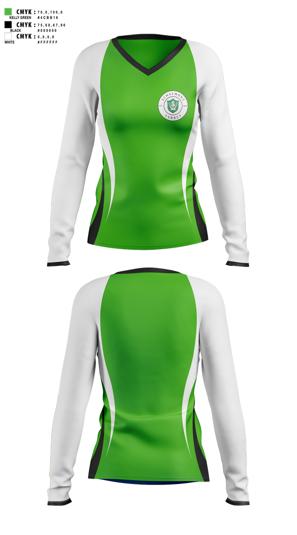 Womens Long Sleeve Vneck Shirt, Schalmont Athletic Asociation, Spirit Store, Teamtime, Team time, sublimation, custom sports apparel, team uniforms, spirit wear, spiritwear, sports uniforms, custom shirts, team store, custom team store, fundraiser sports, apparel fundraiser