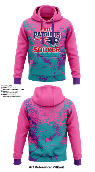 Hoodie, Madison Middle Lady Patriots Soccer, Women's Soccer, Teamtime, Team time, sublimation, custom sports apparel, team uniforms, spirit wear, spiritwear, sports uniforms, custom shirts, team store, custom team store, fundraiser sports, apparel fundraiser