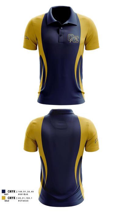 Oakmont chargers 45930707 Short Sleeve Performance Polo - 1
