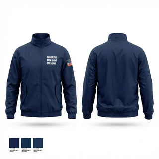 Windbreaker, Franklin Fire and Rescue, Fire Department, Teamtime, Team time, sublimation, custom sports apparel, team uniforms, spirit wear, spiritwear, sports uniforms, custom shirts, team store, custom team store, fundraiser sports, apparel fundraiser