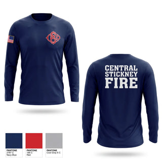 Long Sleeve Performance Shirt, Central Stickney Fire, Fire Department, Teamtime, Team time, sublimation, custom sports apparel, team uniforms, spirit wear, spiritwear, sports uniforms, custom shirts, team store, custom team store, fundraiser sports, apparel fundraiser