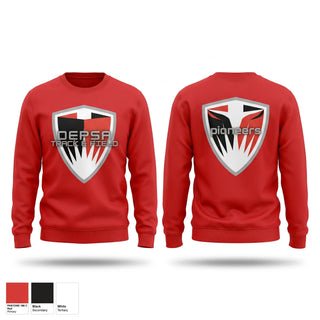Crew Neck Sweatshirt, Detroit Edison PSA, Track & Field, Teamtime, Team time, sublimation, custom sports apparel, team uniforms, spirit wear, spiritwear, sports uniforms, custom shirts, team store, custom team store, fundraiser sports, apparel fundraiser