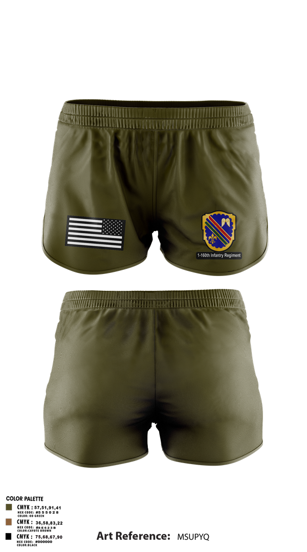 Ranger Panties, Co A, 1st-160th INF, 79th IBCT, , Teamtime, Team time, sublimation, custom sports apparel, team uniforms, spirit wear, spiritwear, sports uniforms, custom shirts, team store, custom team store, fundraiser sports, apparel fundraiser