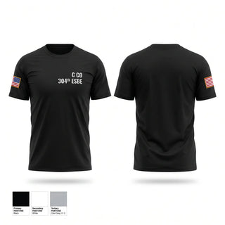 Old School Cotton Feel Shirt, C CO, 304th ESB-E, Army, Teamtime, Team time, sublimation, custom sports apparel, team uniforms, spirit wear, spiritwear, sports uniforms, custom shirts, team store, custom team store, fundraiser sports, apparel fundraiser