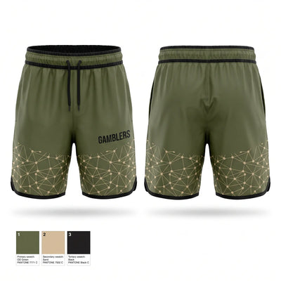 Gamblers Athletic Shorts With Pockets - 1