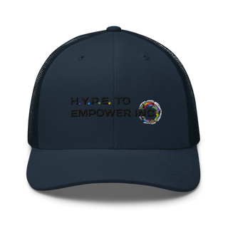 H.Y.P.E. to Empower, Inc. Retro Trucker Hat | Yupoong 6606
