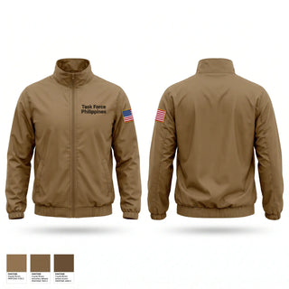 Windbreaker, Task Force Philippines, Navy, Teamtime, Team time, sublimation, custom sports apparel, team uniforms, spirit wear, spiritwear, sports uniforms, custom shirts, team store, custom team store, fundraiser sports, apparel fundraiser