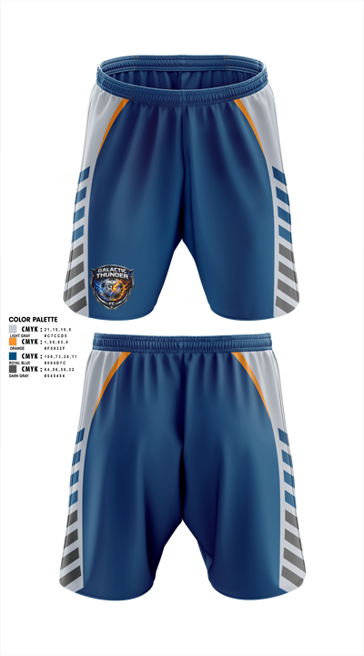 Galactic Thunder 70695916 Mens Soccer Shorts - 22