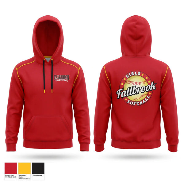 Hoodie, Fallbrook girls softball, Softball, Teamtime, Team time, sublimation, custom sports apparel, team uniforms, spirit wear, spiritwear, sports uniforms, custom shirts, team store, custom team store, fundraiser sports, apparel fundraiser
