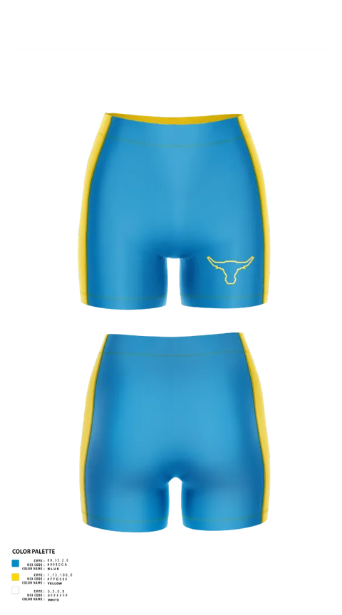 Womens Compression Shorts, Longhorns, Women's Volleyball, Teamtime, Team time, sublimation, custom sports apparel, team uniforms, spirit wear, spiritwear, sports uniforms, custom shirts, team store, custom team store, fundraiser sports, apparel fundraiser