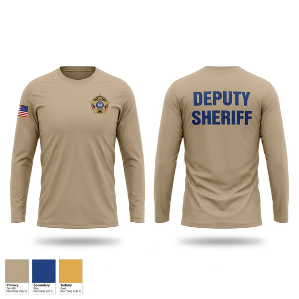 Long Sleeve Performance Shirt, ECSO DEPUTY, Police, Teamtime, Team time, sublimation, custom sports apparel, team uniforms, spirit wear, spiritwear, sports uniforms, custom shirts, team store, custom team store, fundraiser sports, apparel fundraiser
