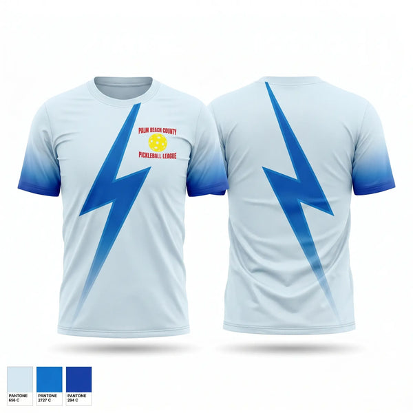 Soft Poly Tee Cotton Like Feel, Palm Beach County Pickleball League, , Teamtime, Team time, sublimation, custom sports apparel, team uniforms, spirit wear, spiritwear, sports uniforms, custom shirts, team store, custom team store, fundraiser sports, apparel fundraiser