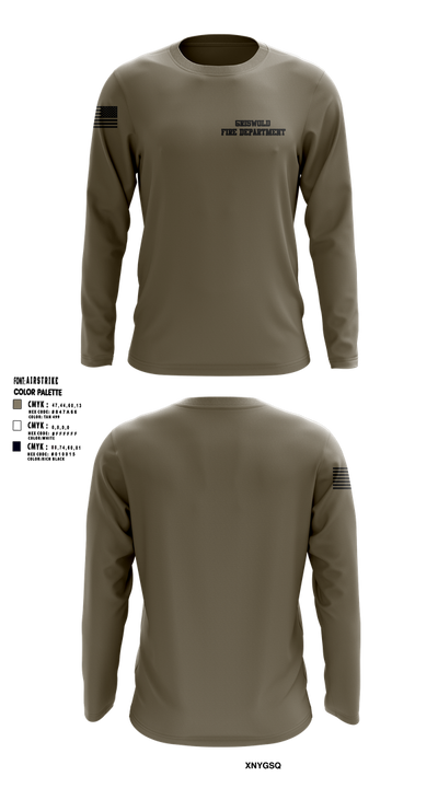 Griswold Fire Department 41169370 Long Sleeve Performance Shirt 1