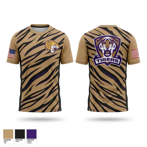 Short Sleeve Performance Shirt, Olivet Nazarene University, Army, Teamtime, Team time, sublimation, custom sports apparel, team uniforms, spirit wear, spiritwear, sports uniforms, custom shirts, team store, custom team store, fundraiser sports, apparel fundraiser