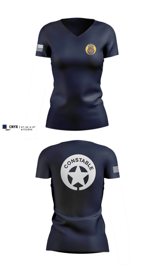 Womens Short Sleeve Vneck Shirt, 2nd city Constable's office, Police, Teamtime, Team time, sublimation, custom sports apparel, team uniforms, spirit wear, spiritwear, sports uniforms, custom shirts, team store, custom team store, fundraiser sports, apparel fundraiser