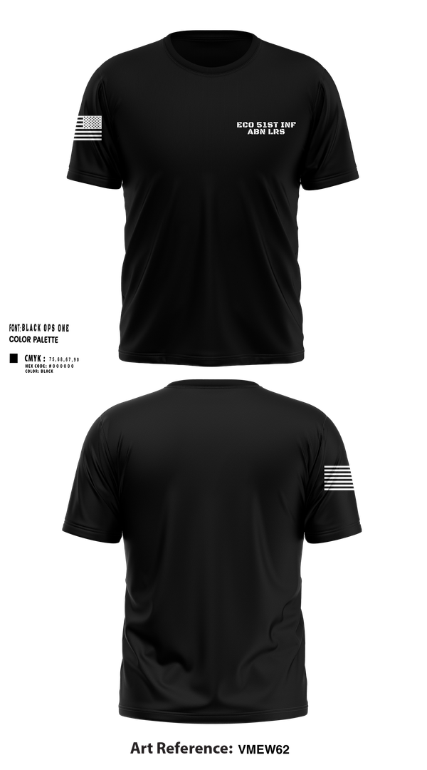 Short Sleeve Performance Shirt, Eco 51st INF ABN LRS, Army, Teamtime, Team time, sublimation, custom sports apparel, team uniforms, spirit wear, spiritwear, sports uniforms, custom shirts, team store, custom team store, fundraiser sports, apparel fundraiser