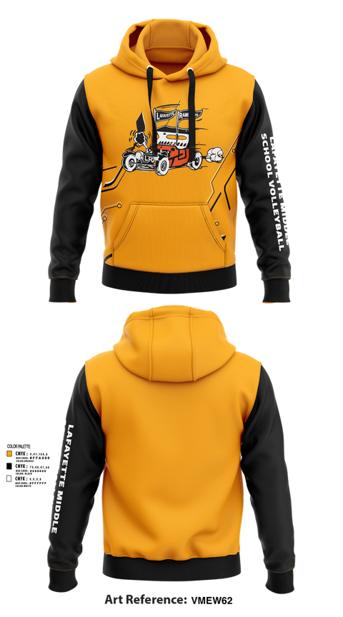 Hoodie, Lafayette Middle School Volleyball, Women's Volleyball, Teamtime, Team time, sublimation, custom sports apparel, team uniforms, spirit wear, spiritwear, sports uniforms, custom shirts, team store, custom team store, fundraiser sports, apparel fundraiser