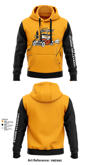 Hoodie, Lafayette Middle School Volleyball, Women's Volleyball, Teamtime, Team time, sublimation, custom sports apparel, team uniforms, spirit wear, spiritwear, sports uniforms, custom shirts, team store, custom team store, fundraiser sports, apparel fundraiser