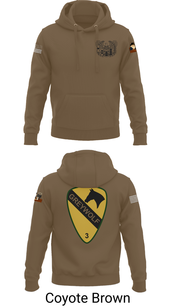 Hoodie, 1st cav Div 3abct, , Teamtime, Team time, sublimation, custom sports apparel, team uniforms, spirit wear, spiritwear, sports uniforms, custom shirts, team store, custom team store, fundraiser sports, apparel fundraiser