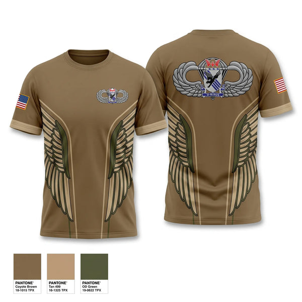 Old School Cotton Feel Shirt, 1-505th PIR 82nd airborne, Army, Teamtime, Team time, sublimation, custom sports apparel, team uniforms, spirit wear, spiritwear, sports uniforms, custom shirts, team store, custom team store, fundraiser sports, apparel fundraiser