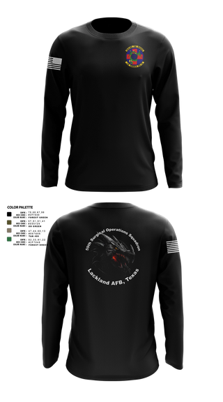 Long Sleeve Performance Shirt, 59th Surgical Operations Squadron, Air Force, Teamtime, Team time, sublimation, custom sports apparel, team uniforms, spirit wear, spiritwear, sports uniforms, custom shirts, team store, custom team store, fundraiser sports, apparel fundraiser