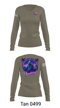 HHC 38th CAB 84676919 Women's Long Sleeve V-neck Shirt - 11