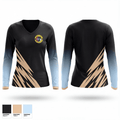 Universal Wrestling alliance  Women's Long Sleeve V-neck Shirt - 1