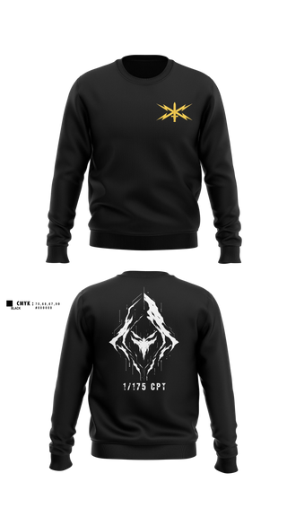 Crew Neck Sweatshirt, 175 CPT, National Guard, Teamtime, Team time, sublimation, custom sports apparel, team uniforms, spirit wear, spiritwear, sports uniforms, custom shirts, team store, custom team store, fundraiser sports, apparel fundraiser