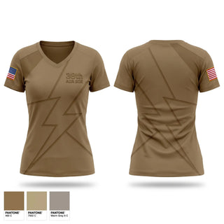 Womens Short Sleeve Vneck Shirt, 38th ADA BDE, Army, Teamtime, Team time, sublimation, custom sports apparel, team uniforms, spirit wear, spiritwear, sports uniforms, custom shirts, team store, custom team store, fundraiser sports, apparel fundraiser