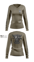 Tactical Patrol Unit 82380696 Women's Long Sleeve V-neck Shirt - 4