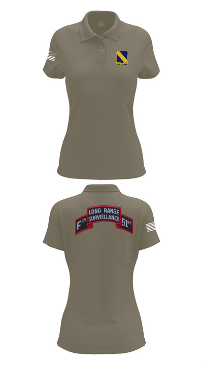Fco 51st infantry LRSU 81538423 Women's Short Sleeve Performance Polo  - 75